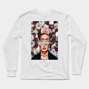 Frida Kahlo Floral Long Sleeve T-Shirt